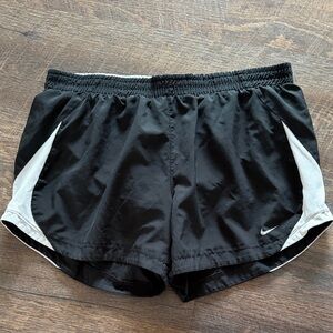 Nike Women's Black and Gray Athletic Shorts
